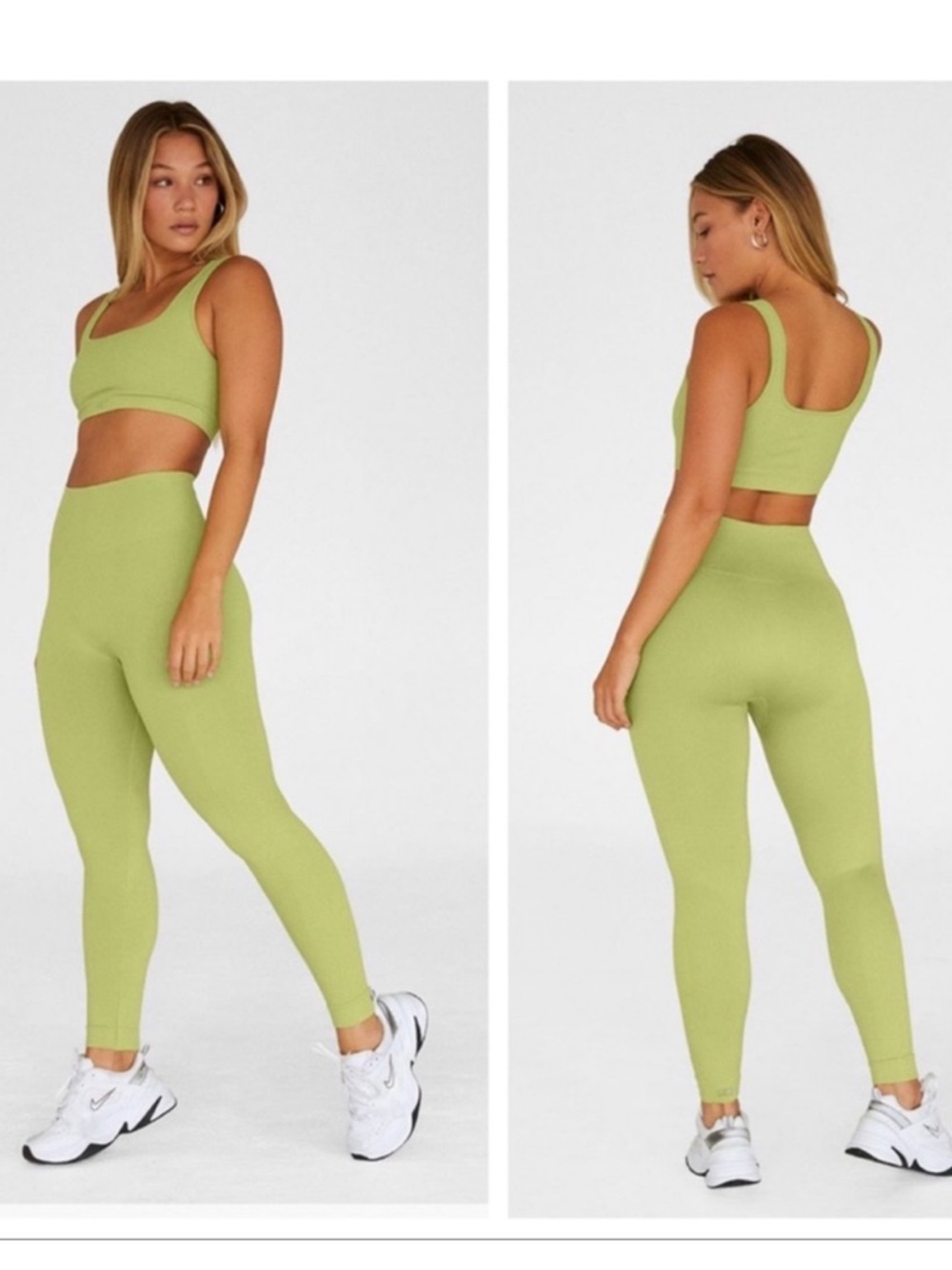 SET Active Lime Green High-Waist Seamless Leggings